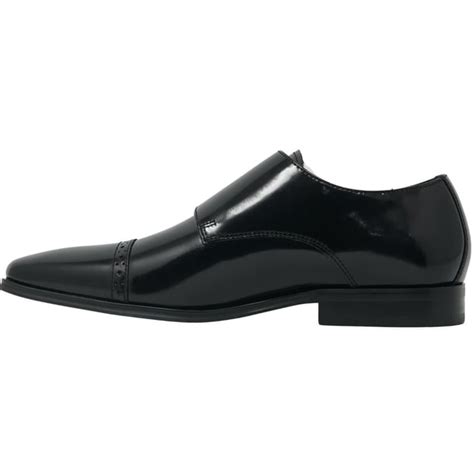 versace collection medusa logo single buckle monkstrap black|Versace Medusa buckle.